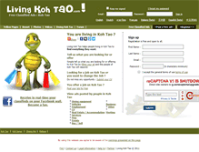 Tablet Screenshot of living-koh-tao.com